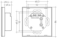 Touchpanel för styrning av flera armaturer, DALI Touchpanel Basic G
