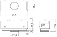 DALI multisensor för inbyggnad i armatur, DALI Msensor.