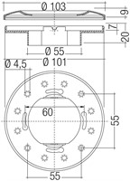 DALI multisensor med dagsljuskompensering och närvarodetektering, ComfortDIM DALI Msensor.