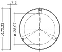 2-kanaligt LED-drivdon för inbyggnad med DALI.