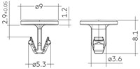 End cap with screw-fix for LLE24 LED module