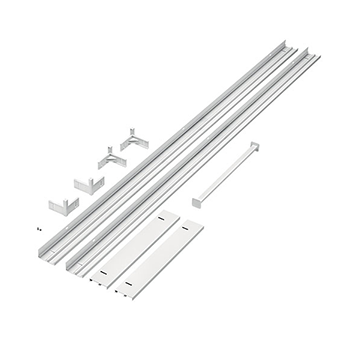 ACE SURFACE MOUNT KIT 1200x300mm AL WH