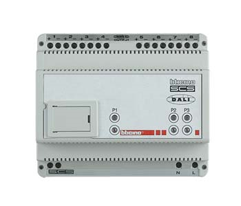 Dimmer DALI with 8 indipendent outputs, 6 modules DIN