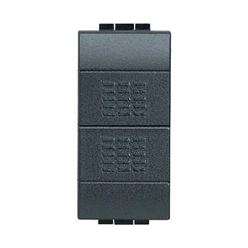 TRYCKKNAPP DBL 1P+1P NO 1M 10A antr.