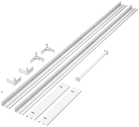 ACE SURFACE MOUNT KIT 1200x300mm AL WH